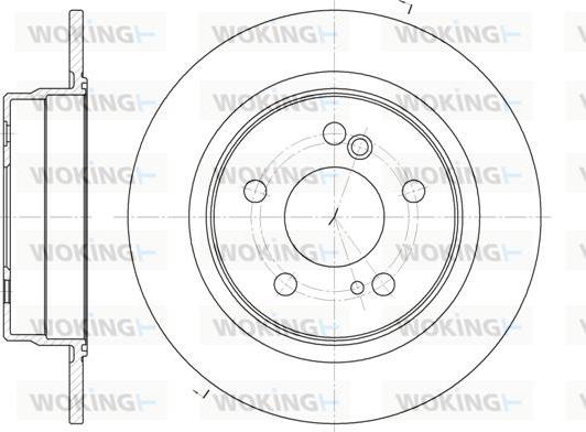 Woking D6270.00 - Brake Disc autospares.lv