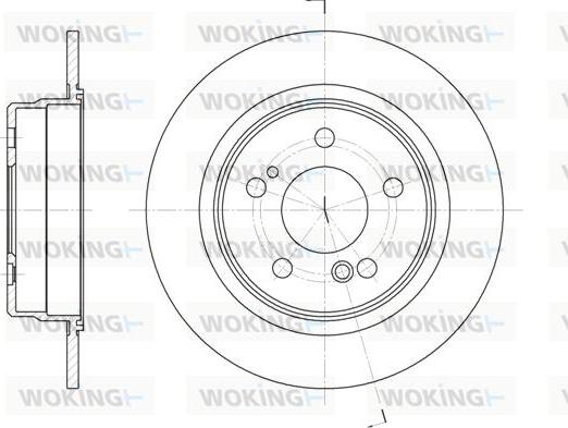 Woking D6271.00 - Brake Disc autospares.lv