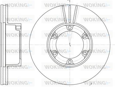 Woking D6277.10 - Brake Disc autospares.lv