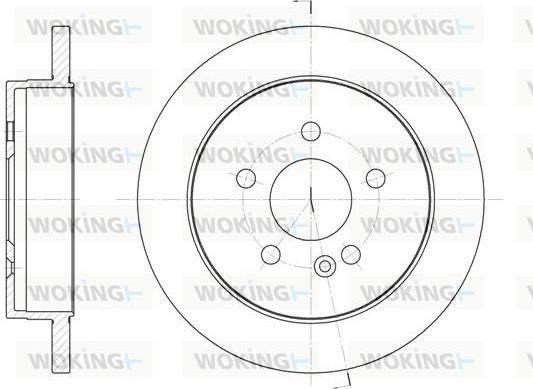 Woking D6799.00 - Brake Disc autospares.lv