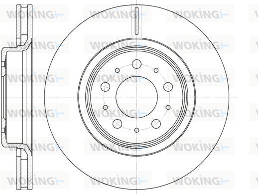 Woking D6795.10 - Brake Disc autospares.lv