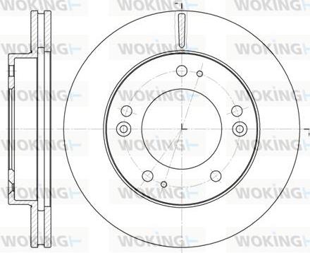 Woking D6790.10 - Brake Disc autospares.lv