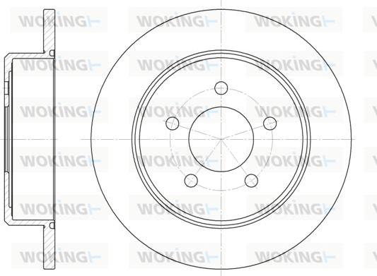 Woking D6746.00 - Brake Disc autospares.lv