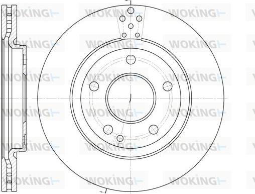 Woking D6748.10 - Brake Disc autospares.lv