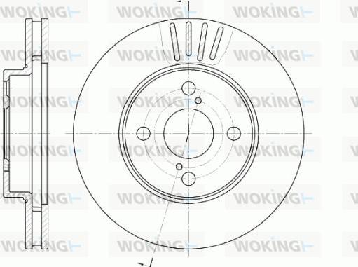 Woking D6742.10 - Brake Disc autospares.lv