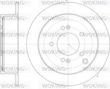 Woking D6756.00 - Brake Disc autospares.lv