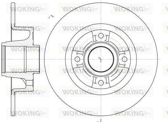 Woking D6750.00 - Brake Disc autospares.lv