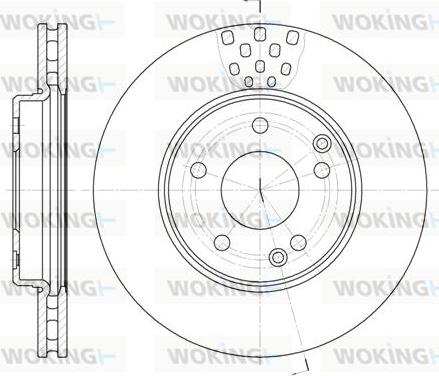 Woking D6751.10 - Brake Disc autospares.lv