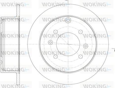 Woking D6757.00 - Brake Disc autospares.lv