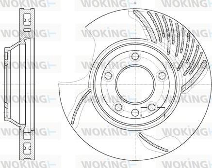 Woking D6769.10 - Brake Disc autospares.lv