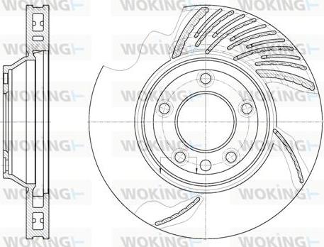 Woking D6769.11 - Brake Disc autospares.lv