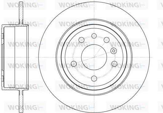 Woking D6764.00 - Brake Disc autospares.lv