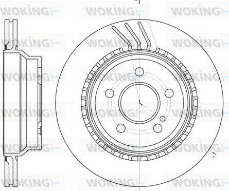 Woking D6760.10 - Brake Disc autospares.lv