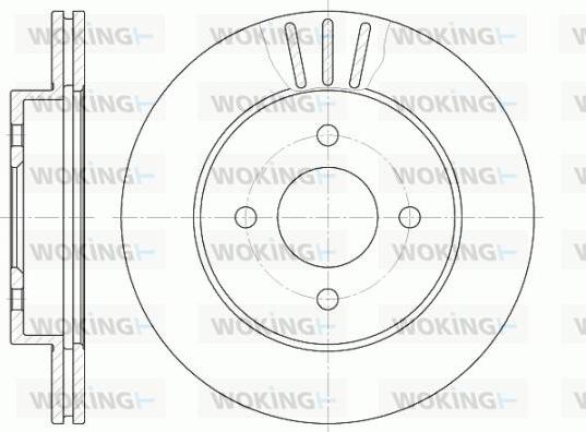 Woking D6761.10 - Brake Disc autospares.lv