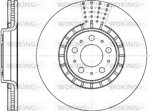 Woking D6768.10 - Brake Disc autospares.lv