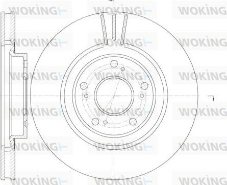 Woking D6763.10 - Brake Disc autospares.lv