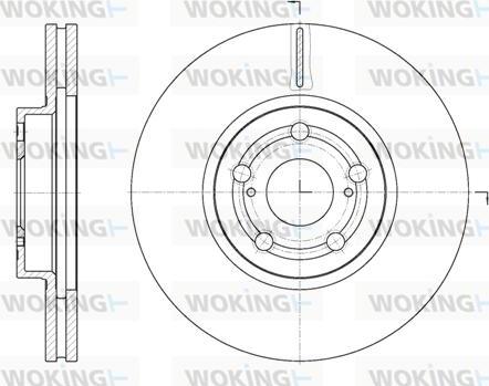 Woking D6701.10 - Brake Disc autospares.lv