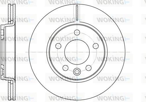 Woking D6707.10 - Brake Disc autospares.lv
