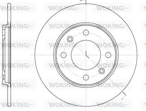 Woking D6714.00 - Brake Disc autospares.lv