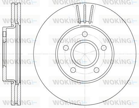 Woking D6710.10 - Brake Disc autospares.lv