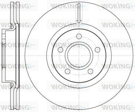 Woking D6711.10 - Brake Disc autospares.lv