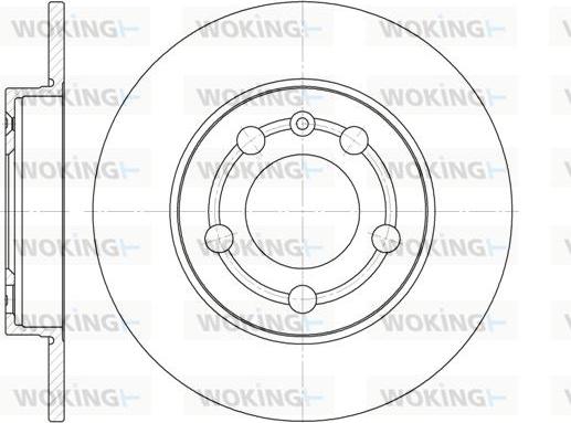 Woking D6718.00 - Brake Disc autospares.lv