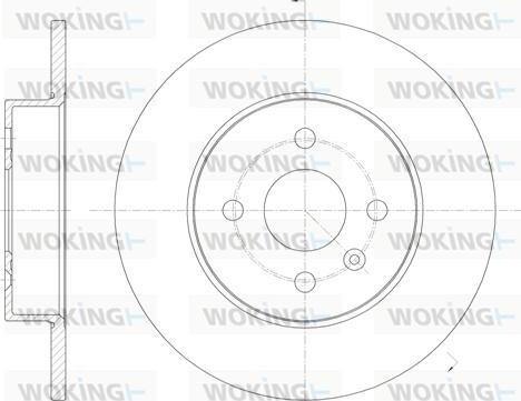 Woking D6789.00 - Brake Disc autospares.lv