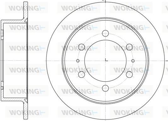 Woking D6784.00 - Brake Disc autospares.lv