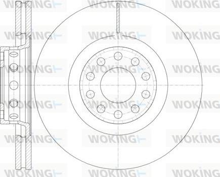 Woking D6781.10 - Brake Disc autospares.lv