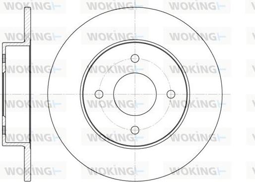 Woking D6788.00 - Brake Disc autospares.lv