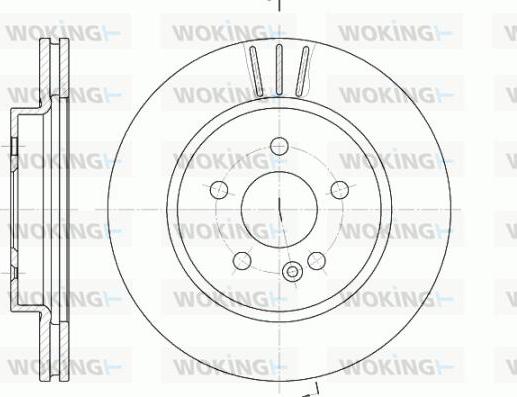 Woking D6782.10 - Brake Disc autospares.lv