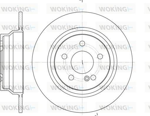 Woking D6787.00 - Brake Disc autospares.lv