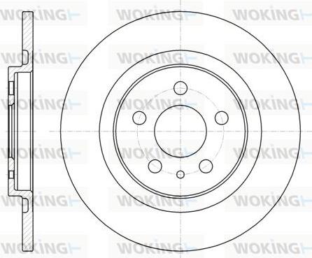 Woking D6736.00 - Brake Disc autospares.lv