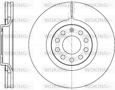 Woking D6730.10 - Brake Disc autospares.lv