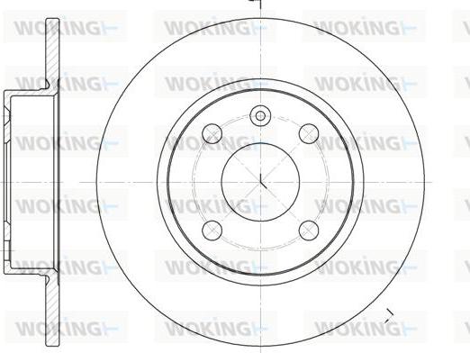 Woking D6738.00 - Brake Disc autospares.lv