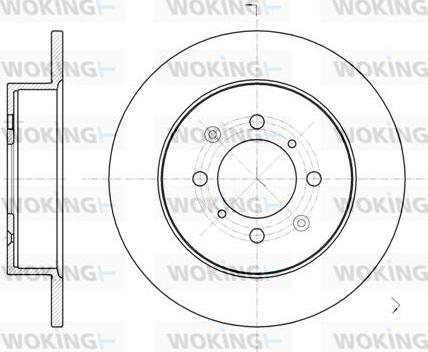 Woking D6732.00 - Brake Disc autospares.lv