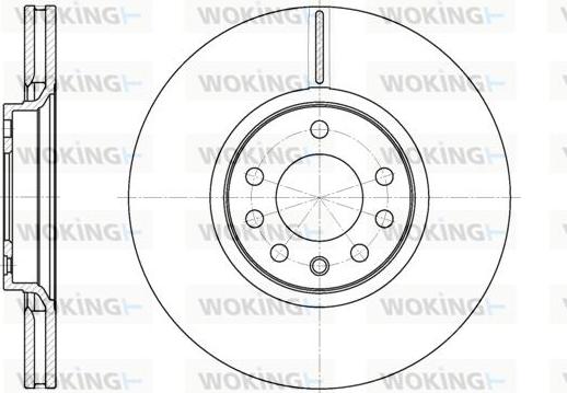 Woking D6729.10 - Brake Disc autospares.lv