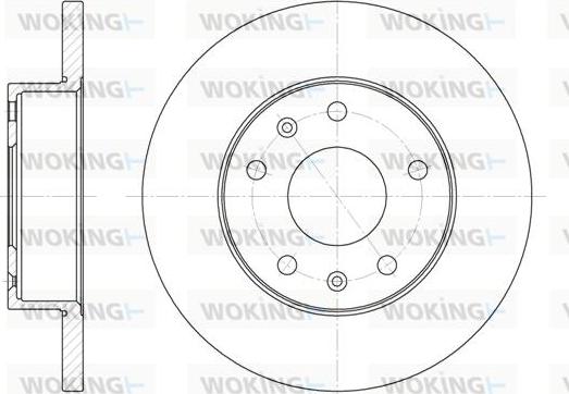 Woking D6721.00 - Brake Disc autospares.lv