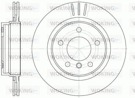 Woking D6722.10 - Brake Disc autospares.lv