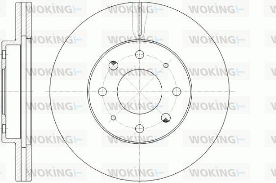 Woking D6775.10 - Brake Disc autospares.lv