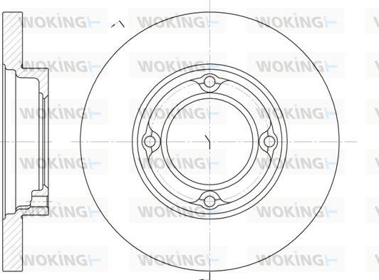 Woking D6770.00 - Brake Disc autospares.lv