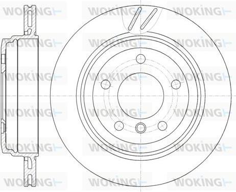 Woking D6772.10 - Brake Disc autospares.lv