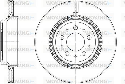 Woking D6777.10 - Brake Disc autospares.lv