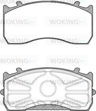 Woking JSA 9153.10 - Brake Pad Set, disc brake autospares.lv