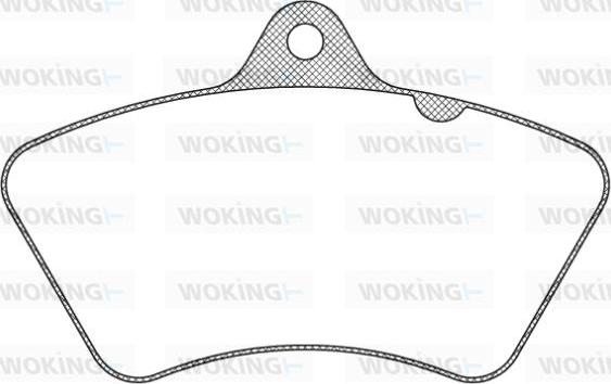 Woking JSA 9263.00 - Brake Pad Set, disc brake autospares.lv