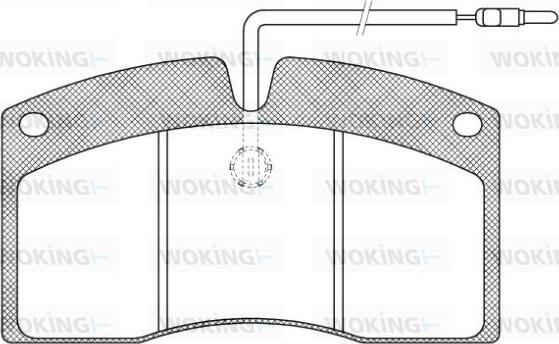 Woking JSA 4053.40 - Brake Pad Set, disc brake autospares.lv