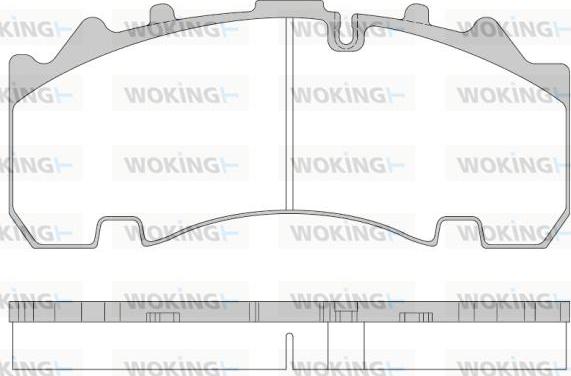 Woking JSA 14543.10 - Brake Pad Set, disc brake autospares.lv