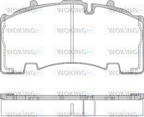 Woking JSA 14553.10 - Brake Pad Set, disc brake autospares.lv