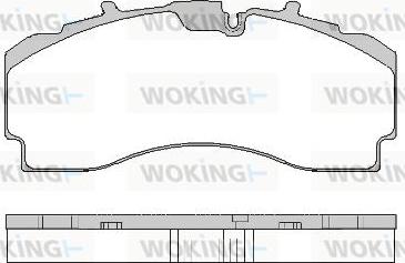 Woking JSA 16043.10 - Brake Pad Set, disc brake autospares.lv