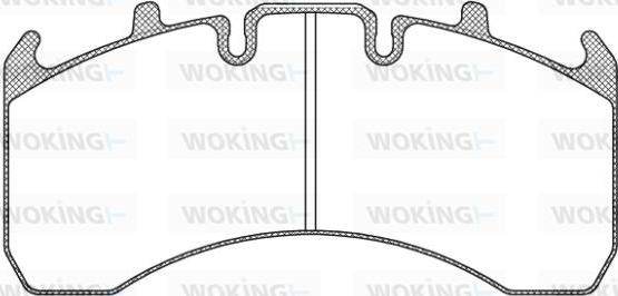 Woking JSA 10563.10 - Brake Pad Set, disc brake autospares.lv